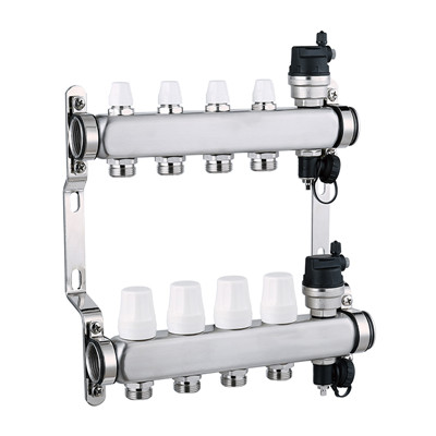 XF26012AStainless steel pipe manifold with drain valve